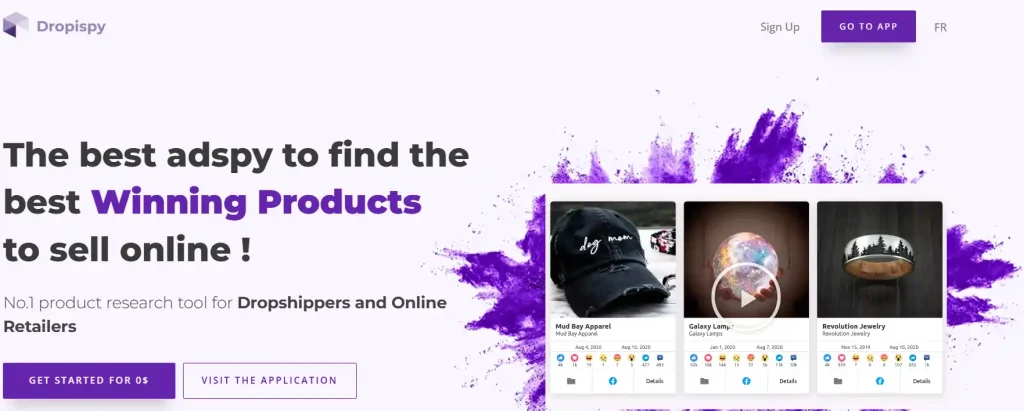 Dropispy dashboard