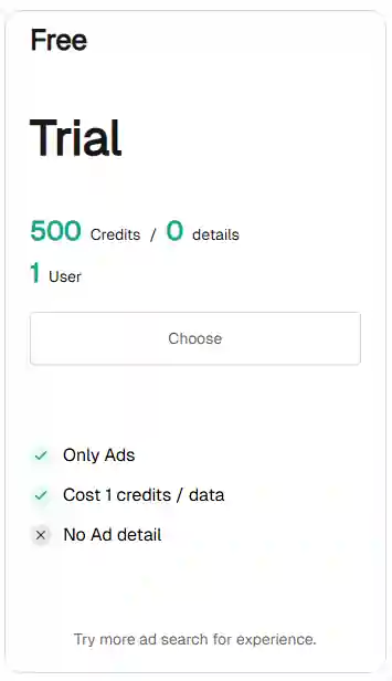 Pipiads Free Trial Page